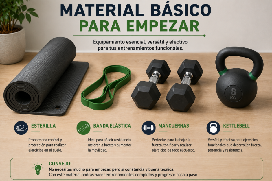 Material básico para empezar entrenamiento funcional