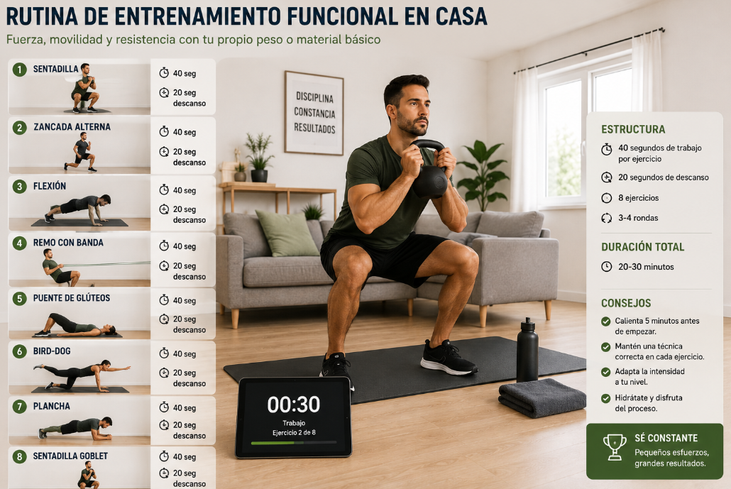 Entrenamiento funcional en casa