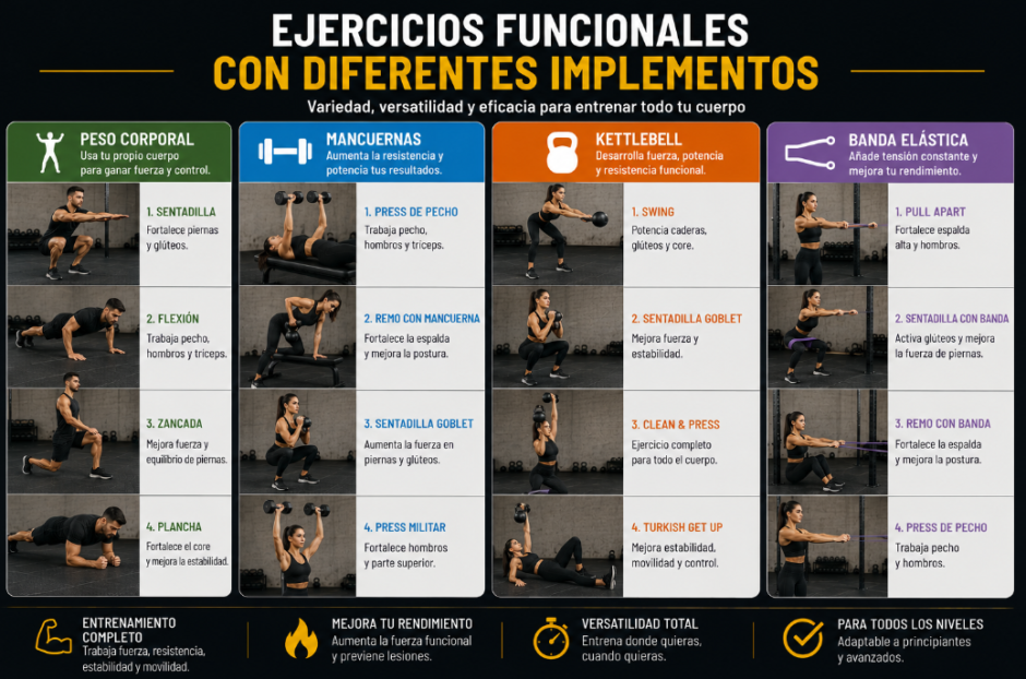 Guía de ejercicios funcionales