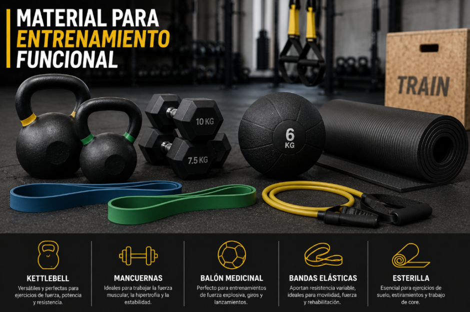 Material para entrenamiento funcional